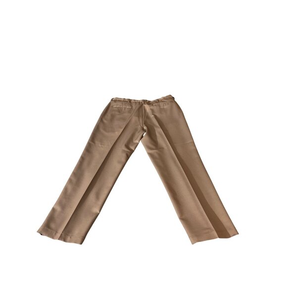 Haggar Mens Dress Pants Tan Classic Fit 38W 30L Flat Front Corpcore Classicore - Picture 3 of 7